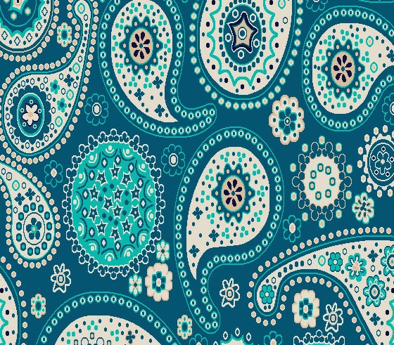 D222 cami halısı deseni, Turkuaz
