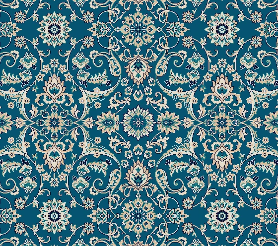 D242 cami halısı deseni, Turkuaz