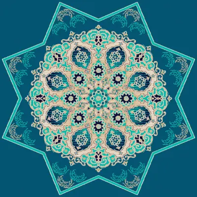 G132B cami halısı deseni