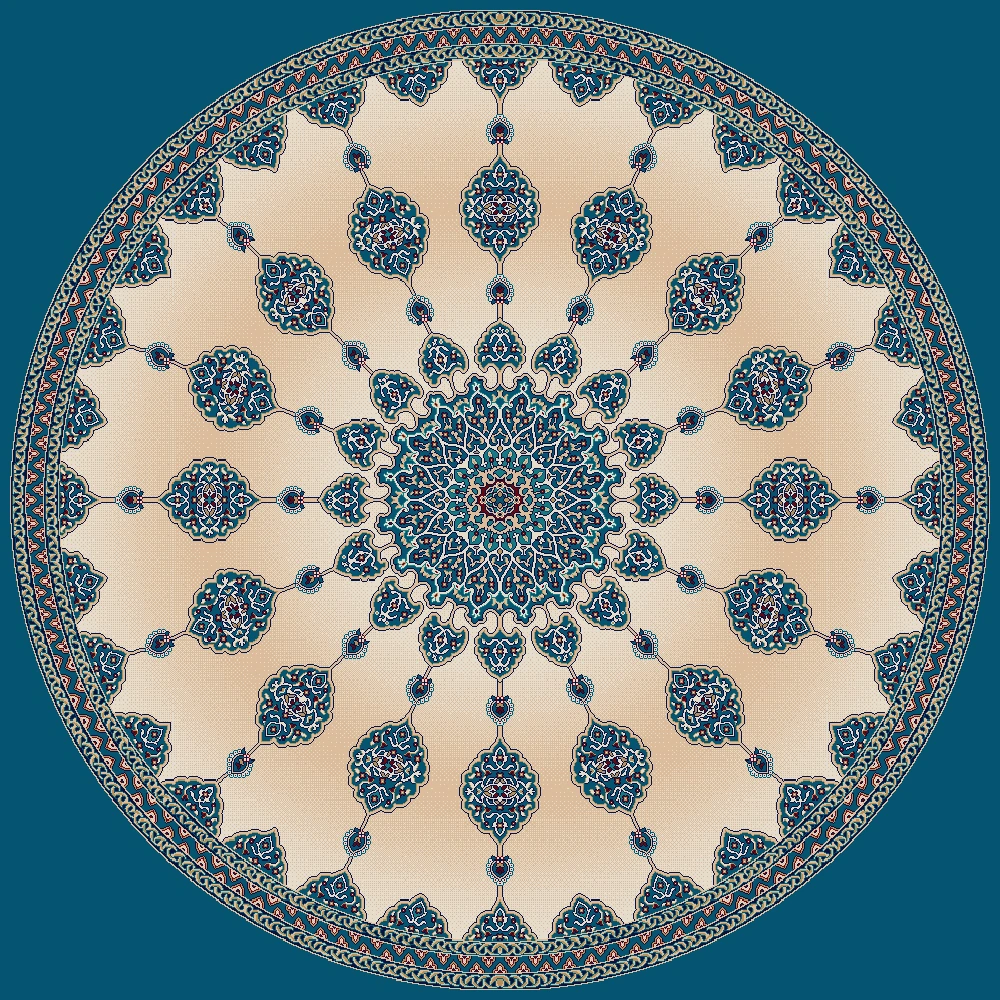 G137 cami halısı deseni, Turkuaz