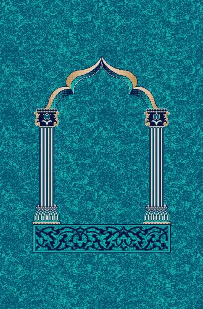 M103 cami halısı deseni, Turkuaz