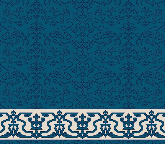 S114 cami halısı deseni, Turkuaz