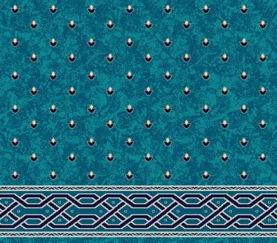 S137 cami halısı deseni, Turkuaz