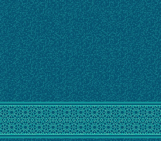 S187 cami halısı deseni, Turkuaz