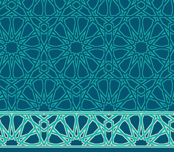 S196 cami halısı deseni, Turkuaz