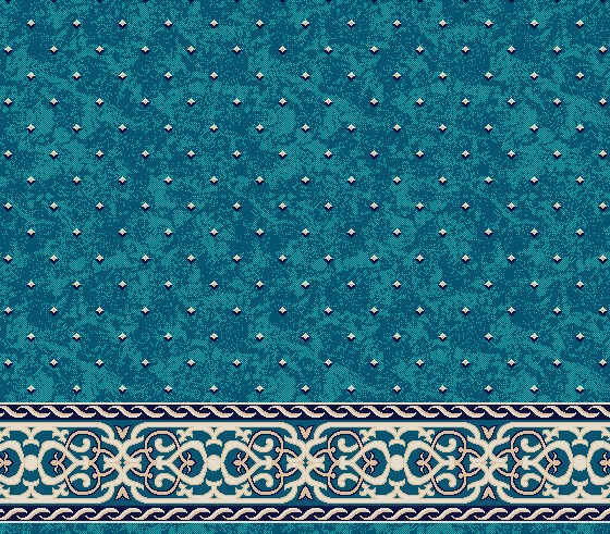 S419 cami halısı deseni, Turkuaz