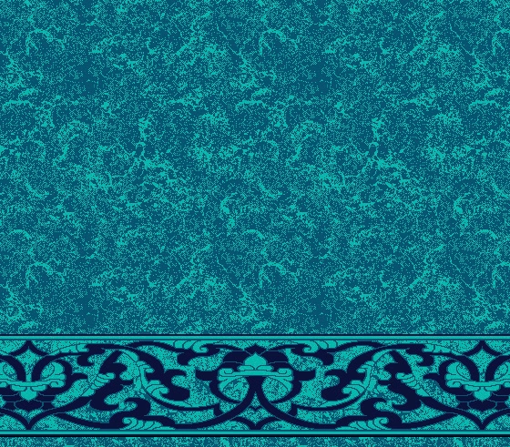 S589 cami halısı deseni, Turkuaz