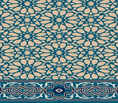 S591 cami halısı deseni, Turkuaz