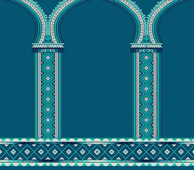 S653 cami halısı deseni, Turkuaz