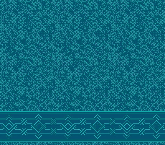 S909 cami halısı deseni, Turkuaz