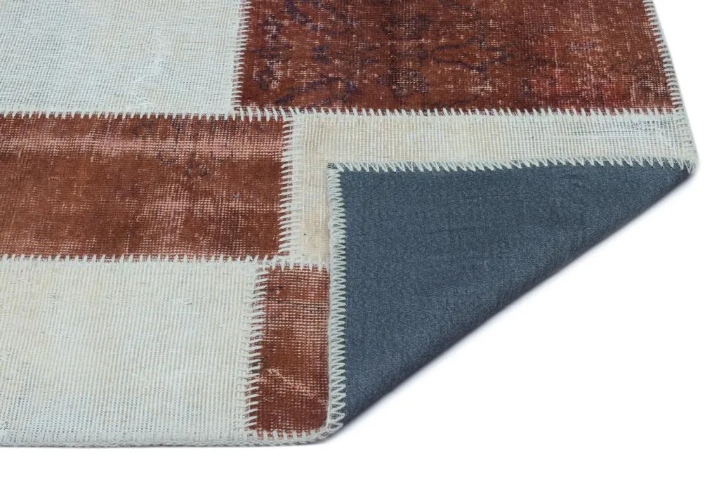 Apex Patchwork Halı Kahve 24736 - görsel 2