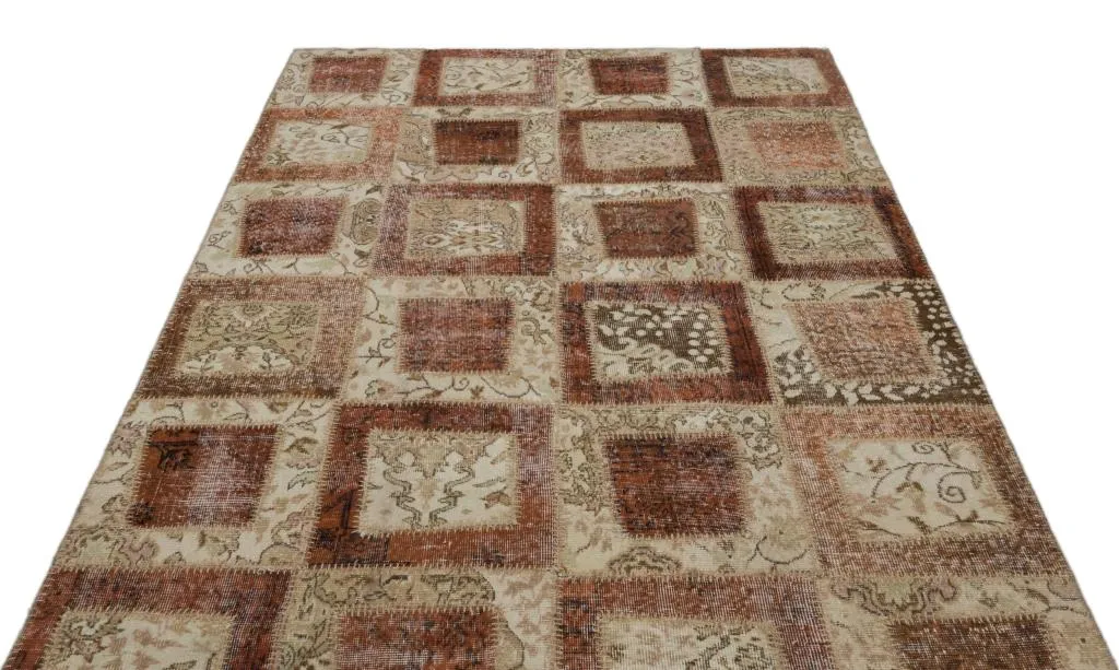 Apex Patchwork Halı Bej 21436 - görsel 3