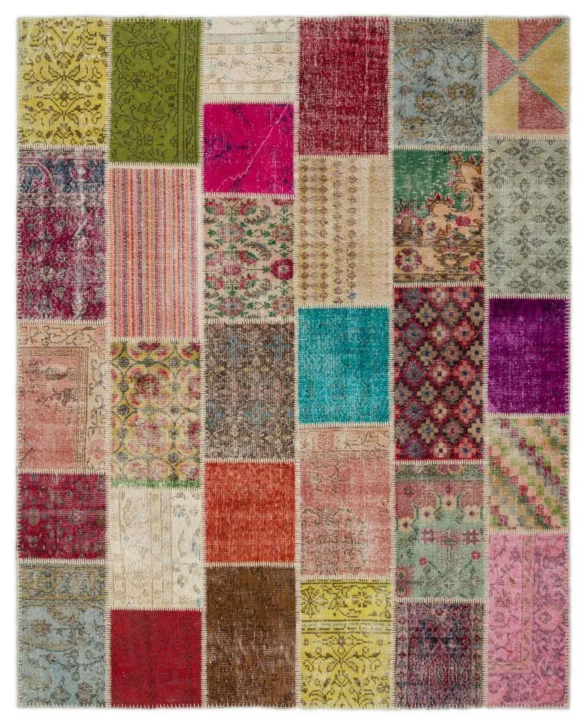 Apex Patchwork Halı Naturel 20377 - görsel 1