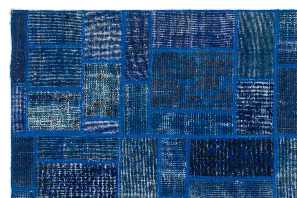 Apex Patchwork Halı Mavi 24856 - görsel 5