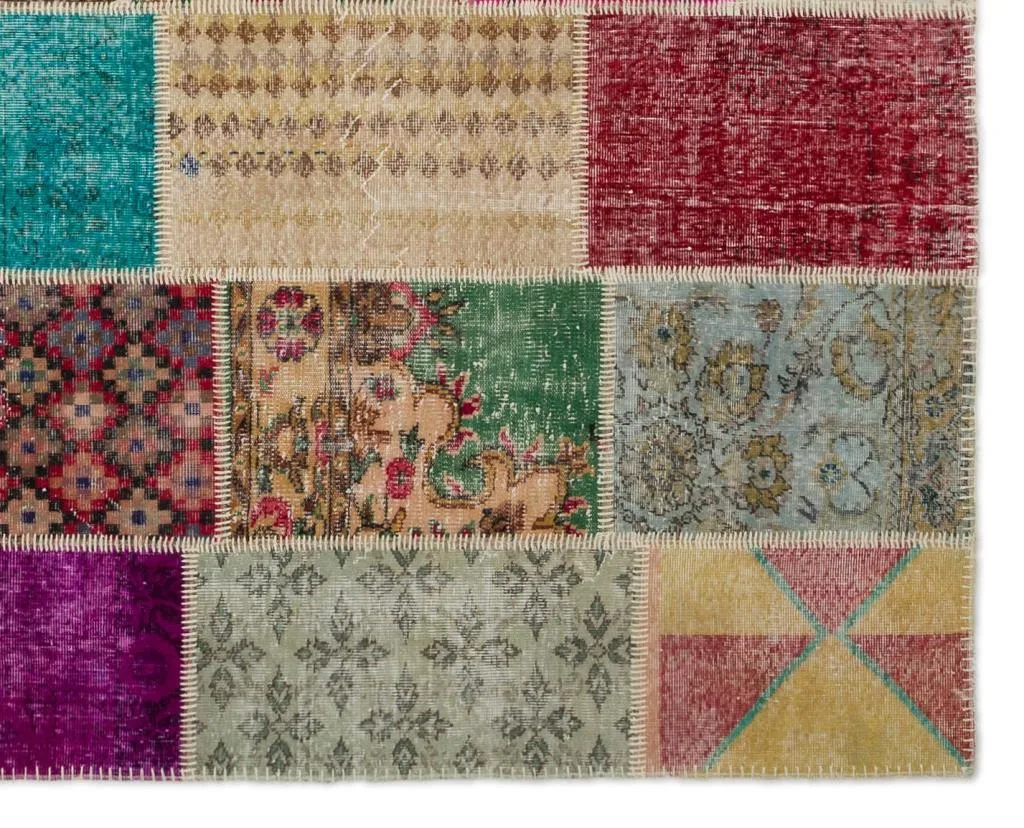 Apex Patchwork Halı Naturel 20377 - görsel 5