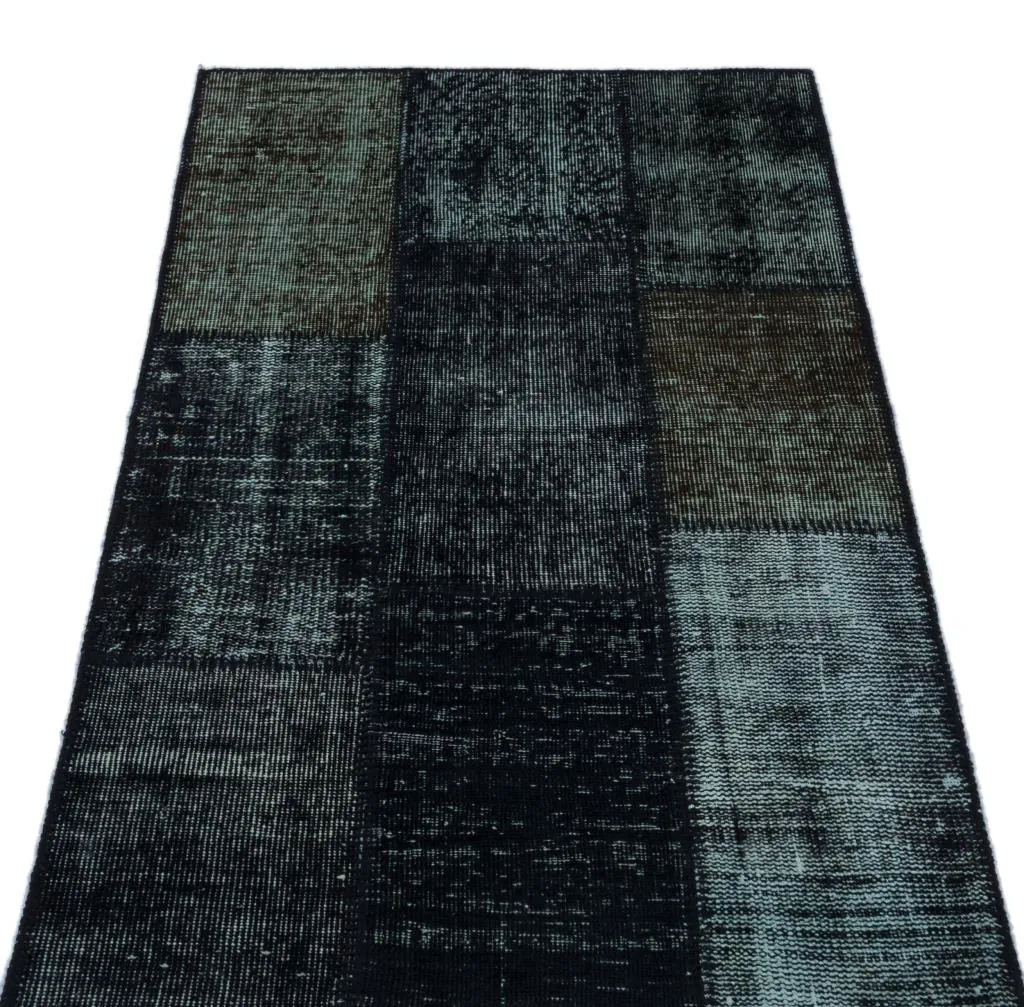 Apex Patchwork Halı Siyah 26027 - görsel 3