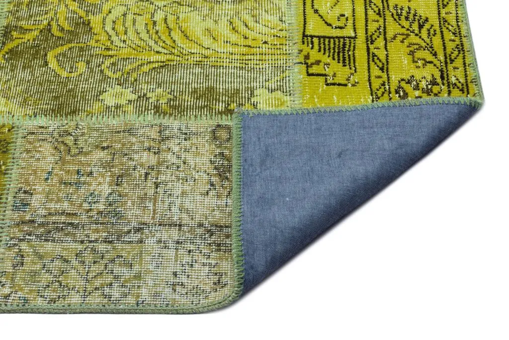 Apex Patchwork Halı Yeşil 26295 - görsel 2