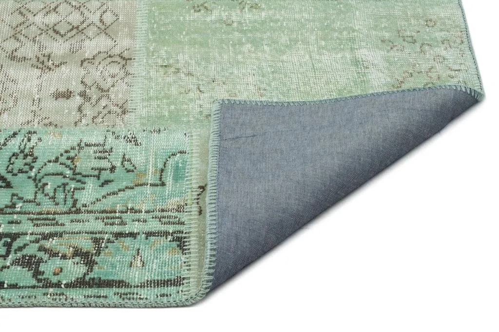 Apex Patchwork Halı Yeşil 20771 - görsel 2