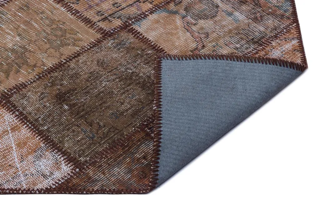 Apex Patchwork Halı Kahve 25880 - görsel 2