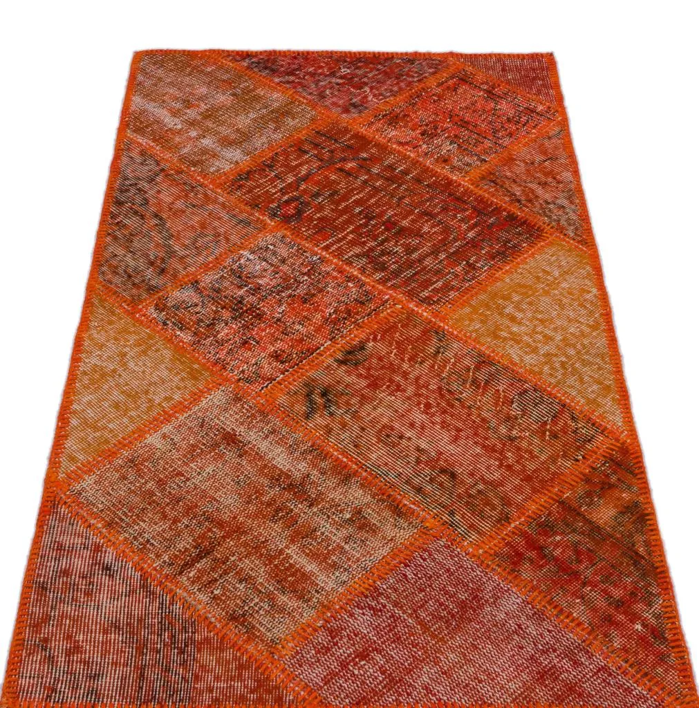 Apex Patchwork Halı Turuncu 25918 - görsel 3
