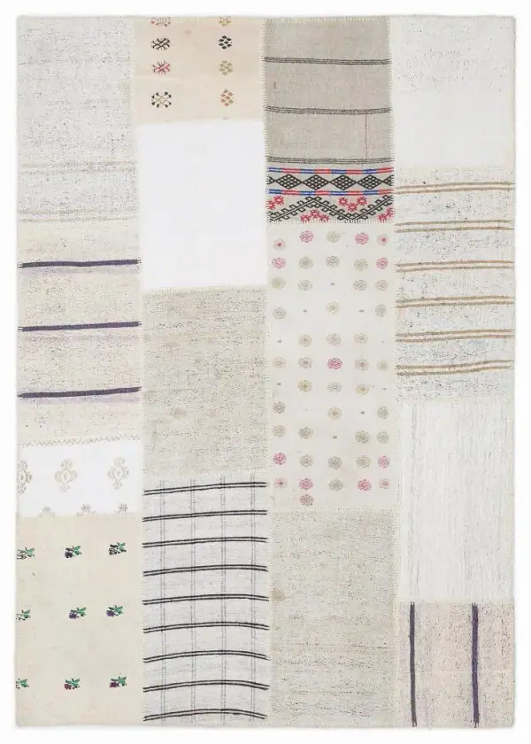 Apex Kilim Patchwork Unique Striped 1062