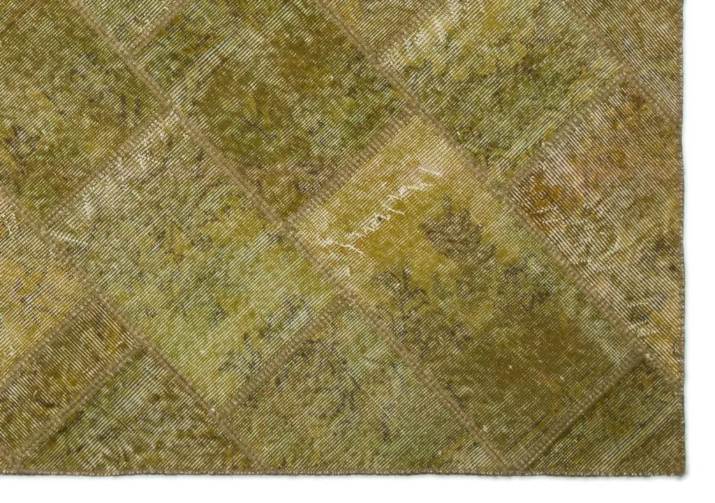 Apex Patchwork Halı Yeşil 20978 - görsel 5