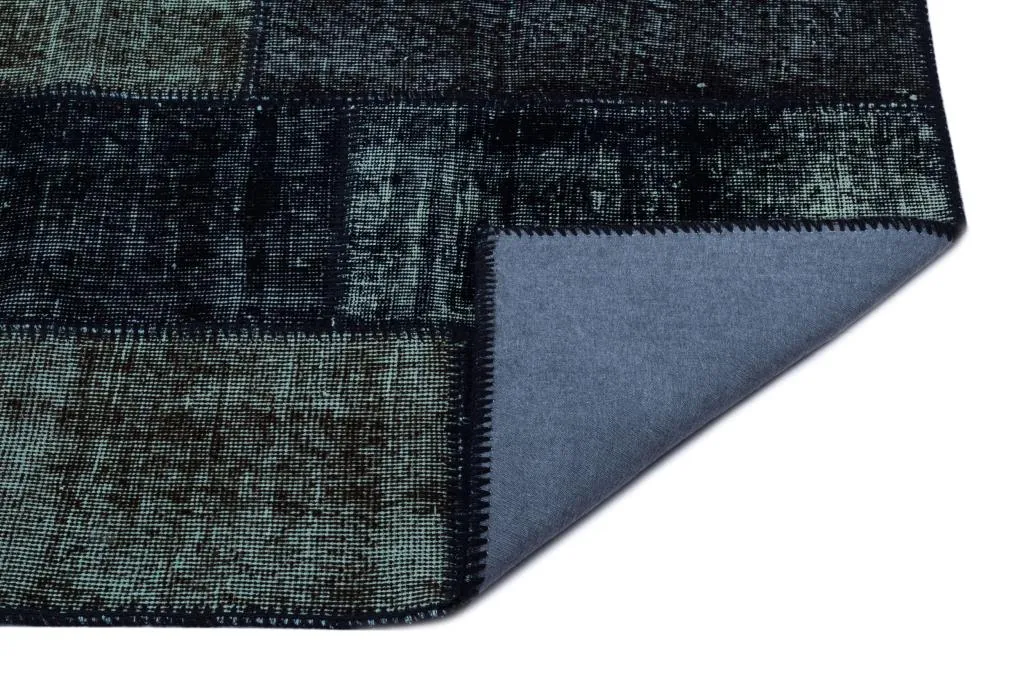 Apex Patchwork Halı Siyah 26104 - görsel 2