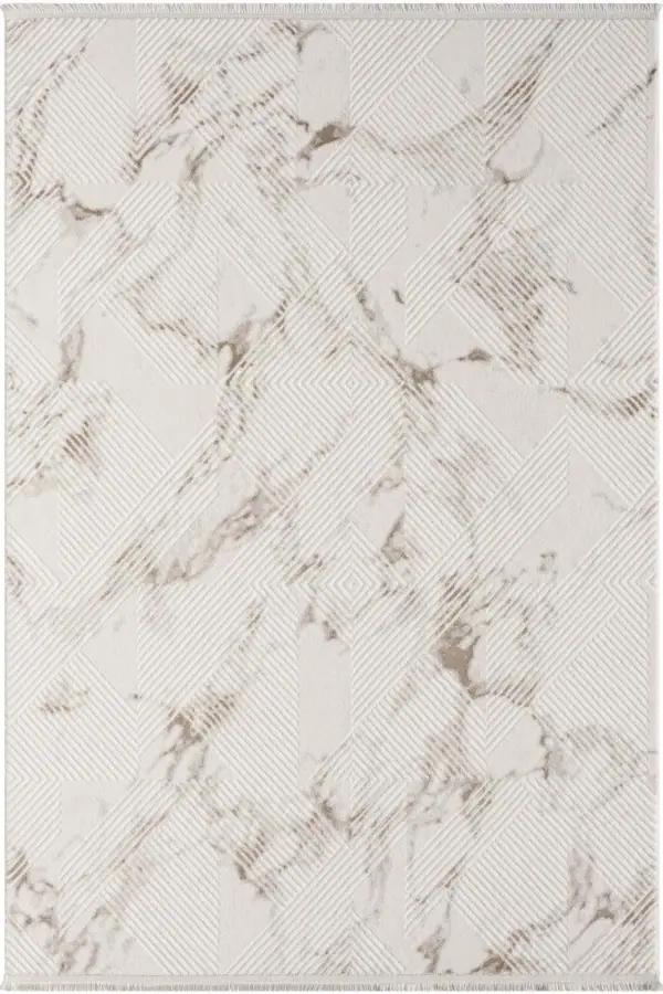 Saten Scala SC011A Beyaz Kesme Halı