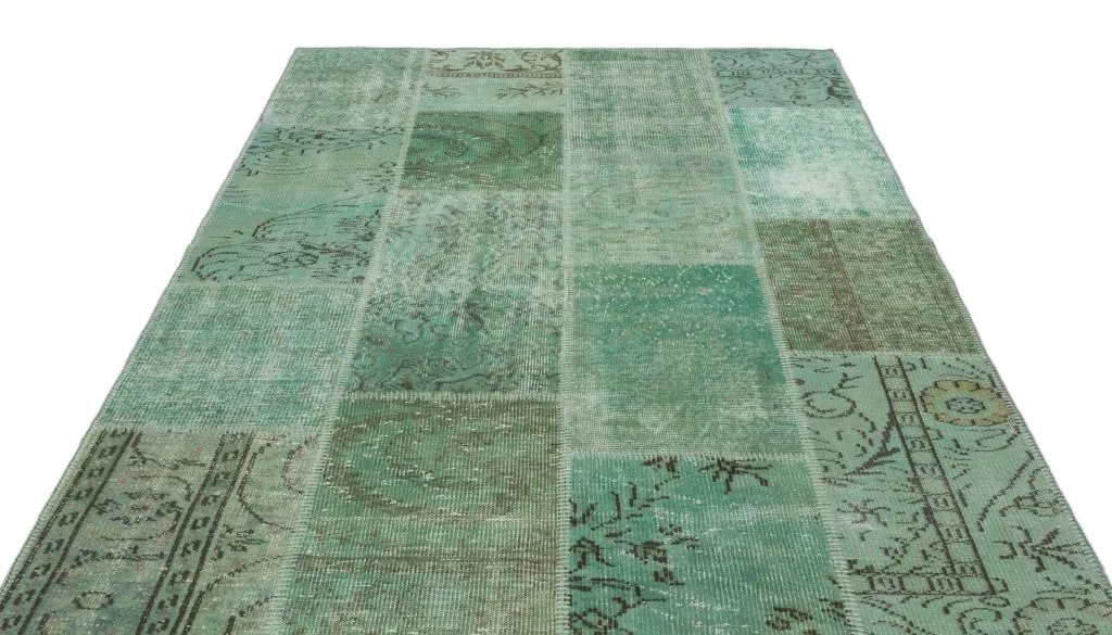 Apex Patchwork Halı Yeşil 20769 - görsel 3