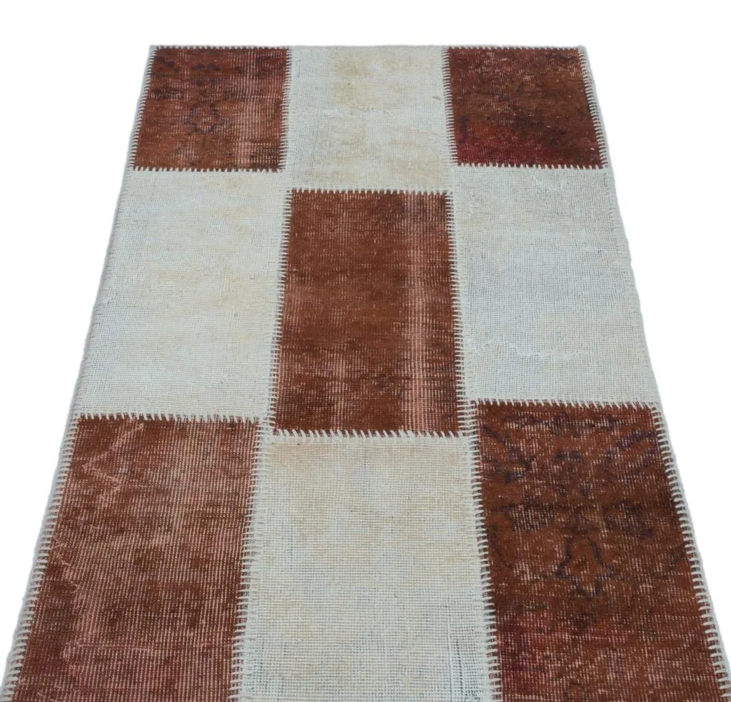 Apex Patchwork Halı Kahve 24736 - görsel 3