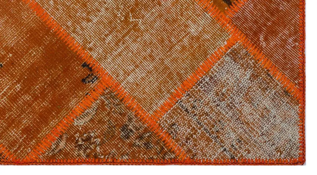 Apex Patchwork Halı Turuncu 26051 - görsel 4