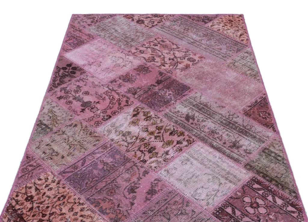 Apex Patchwork Halı Pembe 26651 - görsel 3