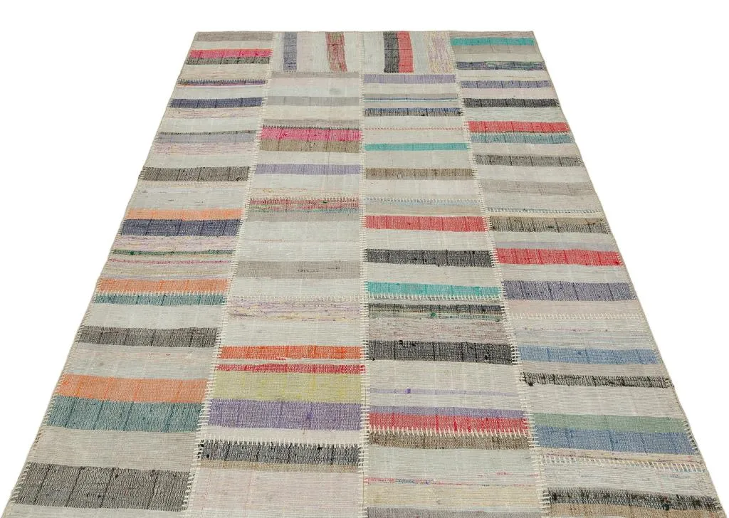 Apex Kilim Patchwork Unique Striped 36357 - görsel 3