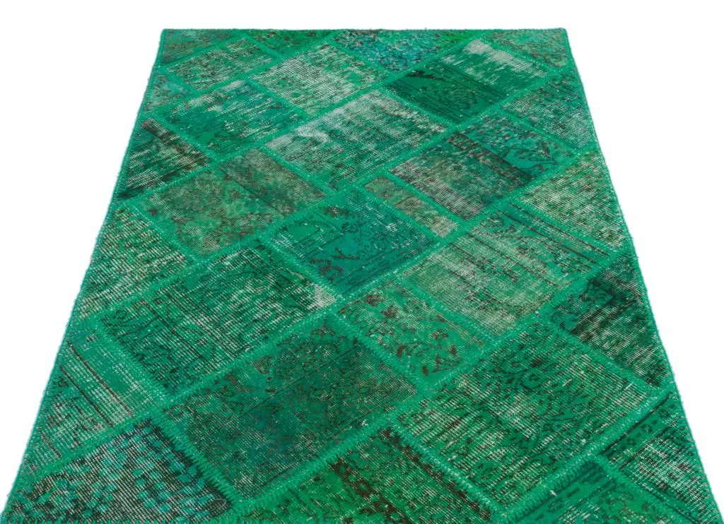 Apex Patchwork Halı Yeşil 22172 - görsel 3