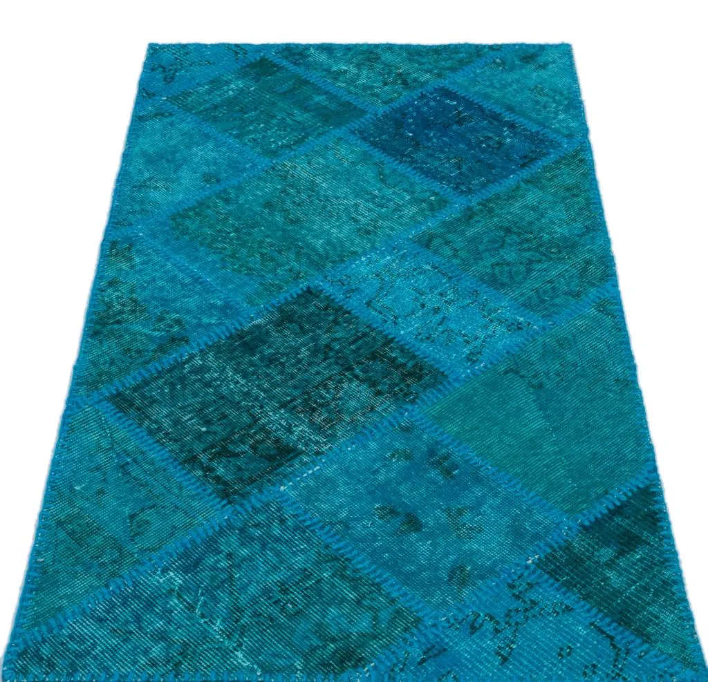 Apex Patchwork Halı Turkuaz 25075 - görsel 3