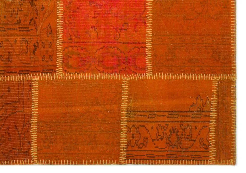 Apex Patchwork Halı Turuncu 22276 - görsel 4