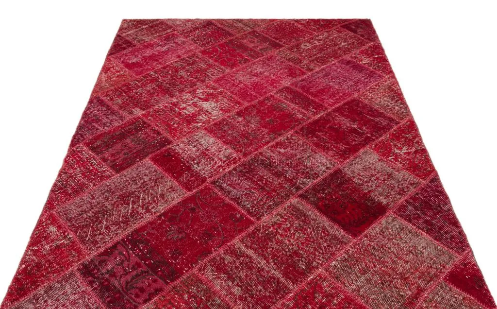 Apex Patchwork Halı Kırmızı 22073 - görsel 3