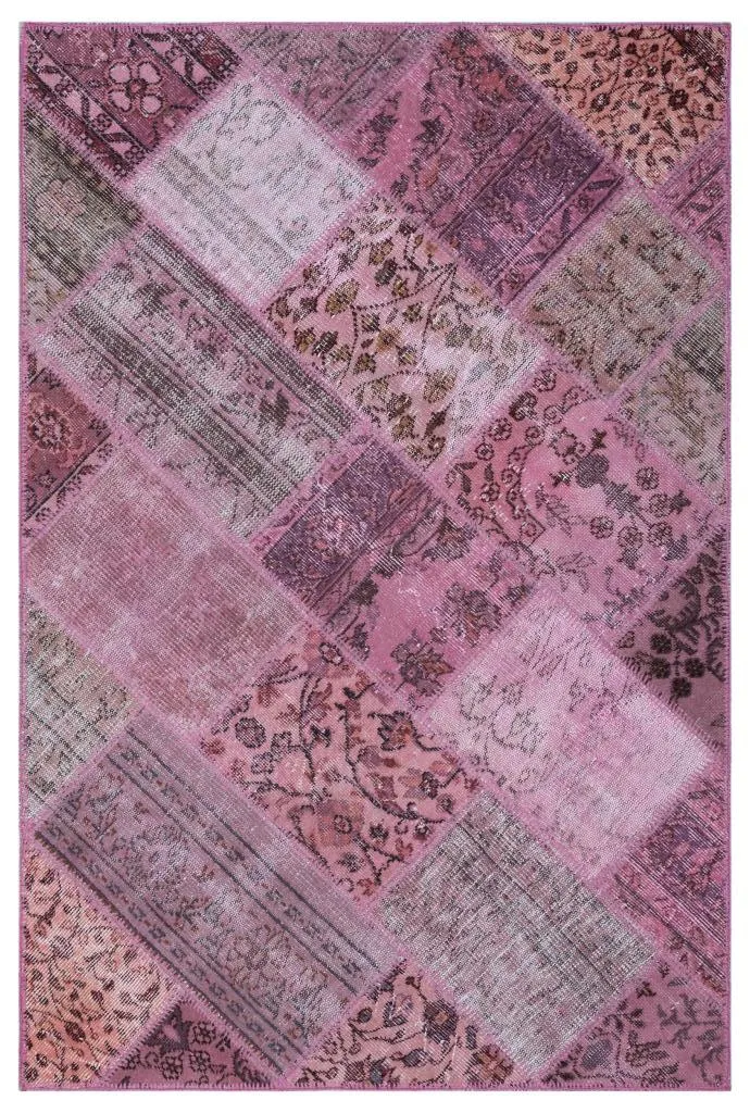Apex Patchwork Halı Pembe 26651 - görsel 1
