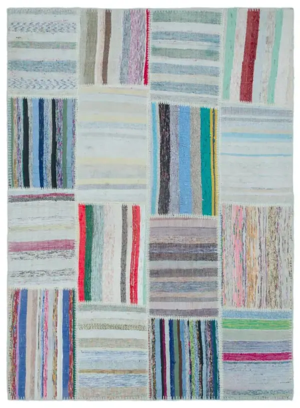 Apex Kilim Patchwork Unique Striped 25399