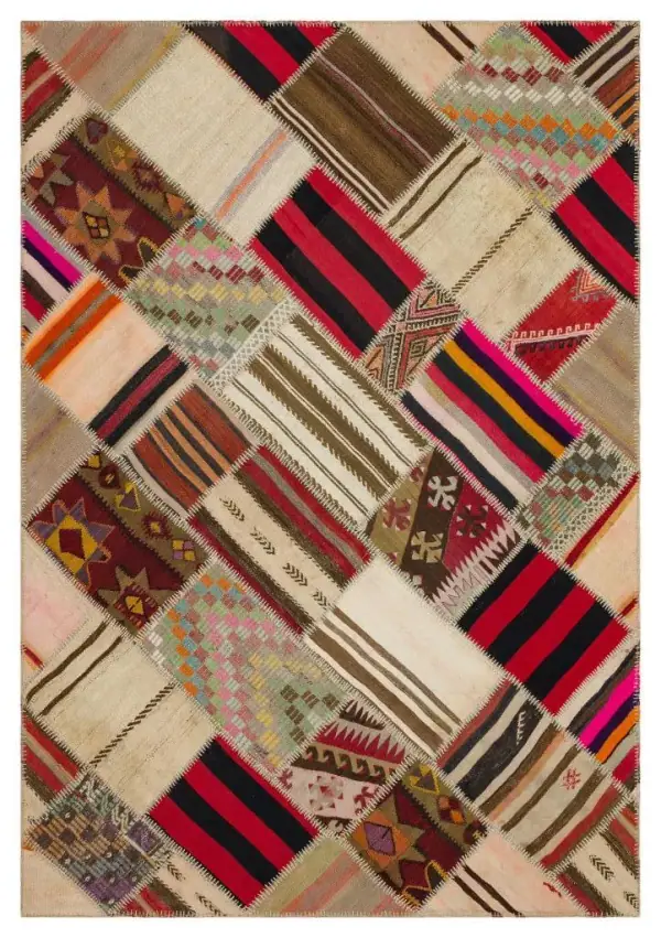 Apex Kilim Patchwork Unique Naturel 36512