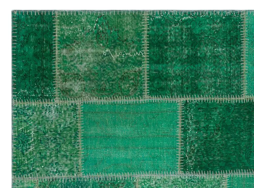 Apex Patchwork Halı Yeşil 26392 - görsel 5