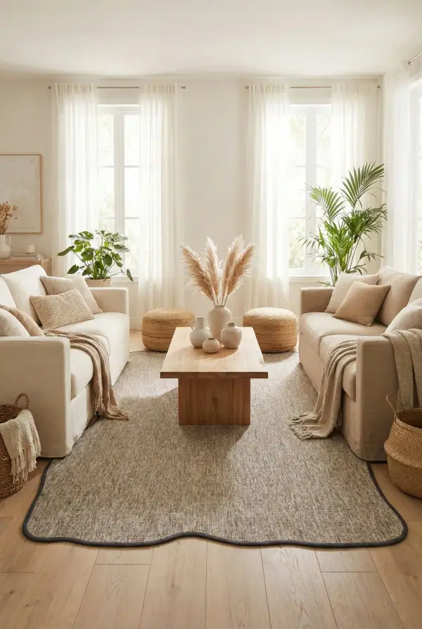 Canvas 4 Look LK02 Gri Amorf Sisal Halı