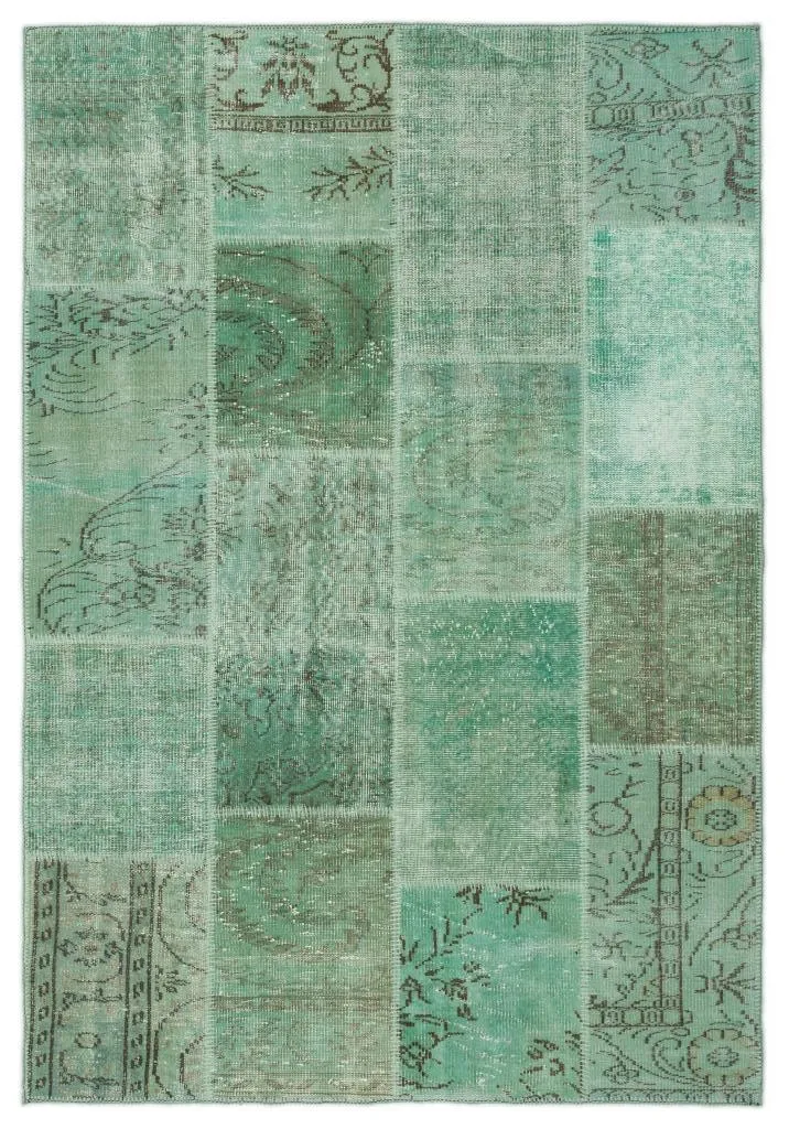 Apex Patchwork Halı Yeşil 20769 - görsel 1
