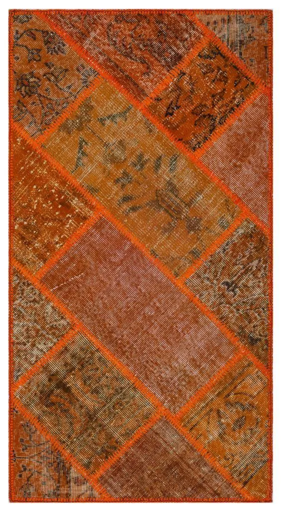 Apex Patchwork Halı Turuncu 26107 - görsel 1