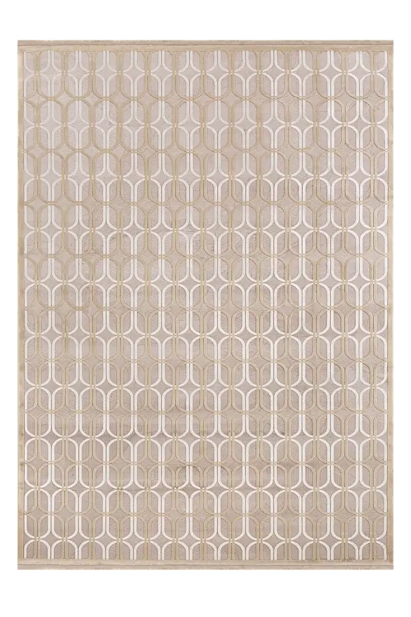 Flat Krem ve Bej Salon Halısı FLT4015