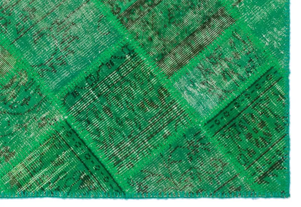Apex Patchwork Halı Yeşil 22147 - görsel 4