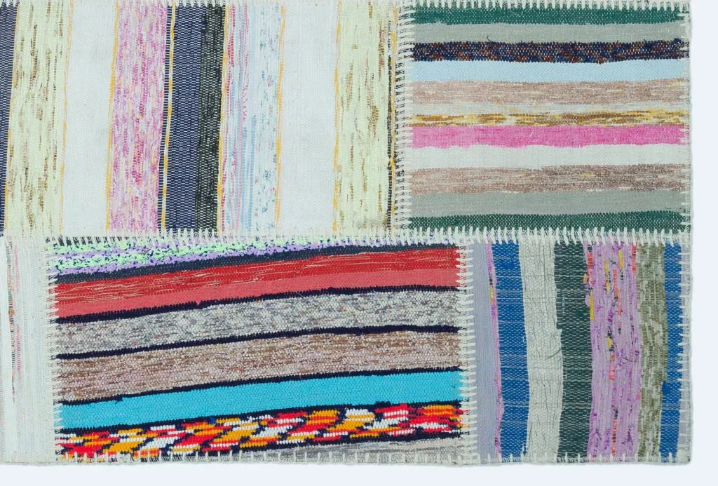 Apex Kilim Patchwork Unique Striped 25145 - görsel 4