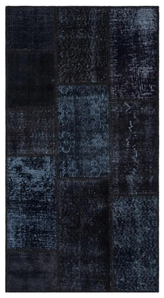 Apex Patchwork Halı Siyah 26141 - görsel 1