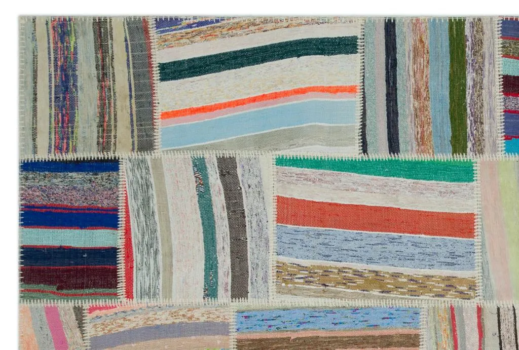 Apex Kilim Patchwork Unique Striped 22403 - görsel 4