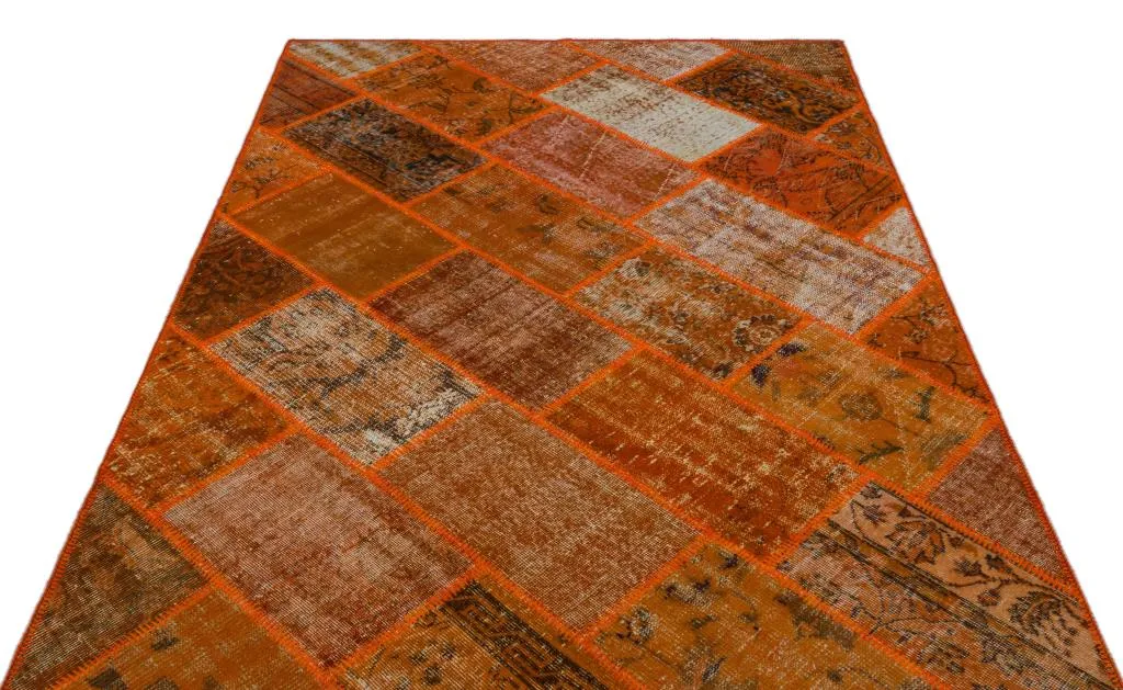 Apex Patchwork Halı Turuncu 26482 - görsel 3